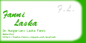 fanni laska business card